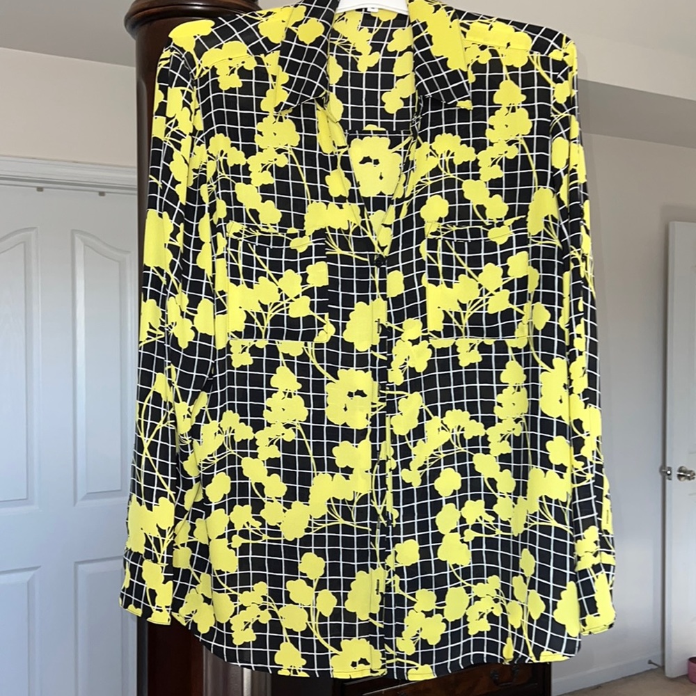 Black & Yellow Dress Shirt